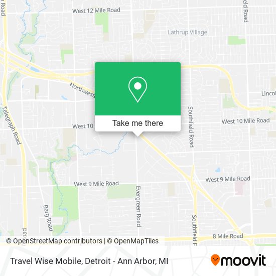 Mapa de Travel Wise Mobile