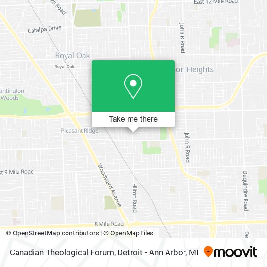 Mapa de Canadian Theological Forum