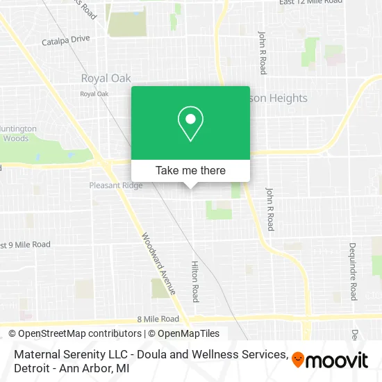Mapa de Maternal Serenity LLC - Doula and Wellness Services