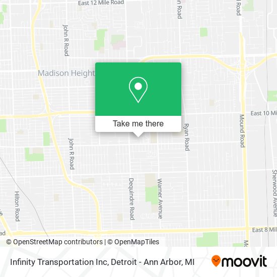 Infinity Transportation Inc map