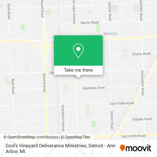 God's Vineyard Deliverance Ministries map