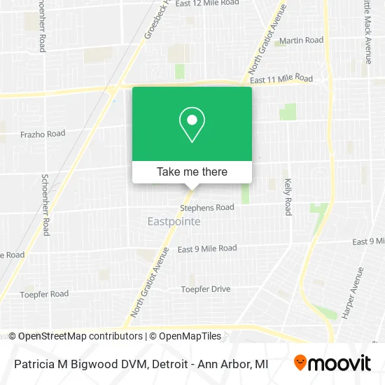 Mapa de Patricia M Bigwood DVM