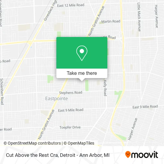 Mapa de Cut Above the Rest Cra