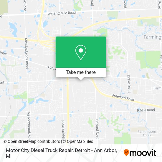 Mapa de Motor City Diesel Truck Repair