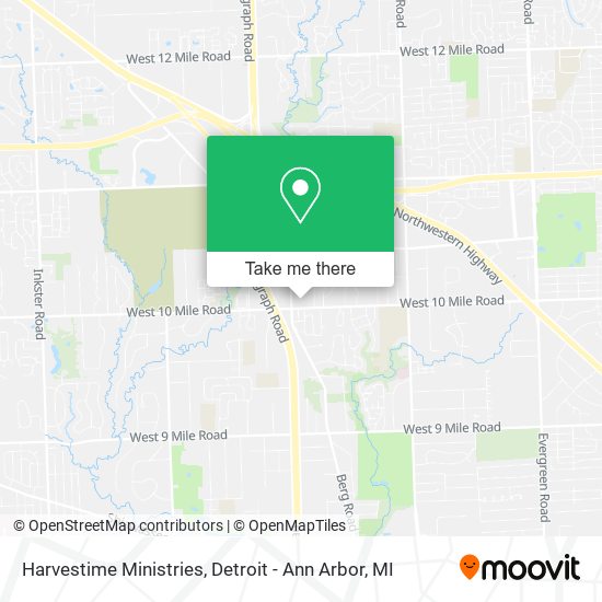 Harvestime Ministries map