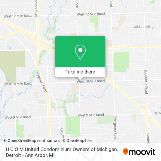 U C O M United Condominium Owners of Michigan map