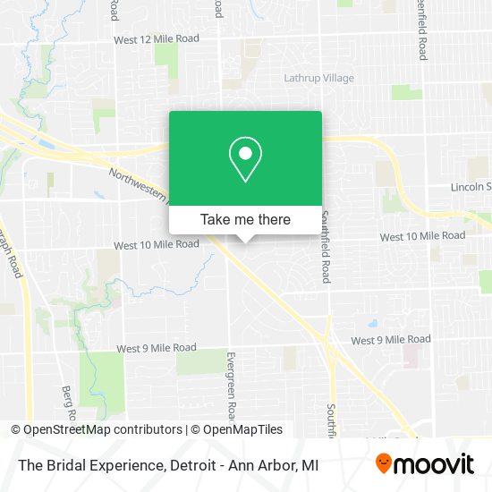 The Bridal Experience map