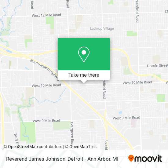 Mapa de Reverend James Johnson