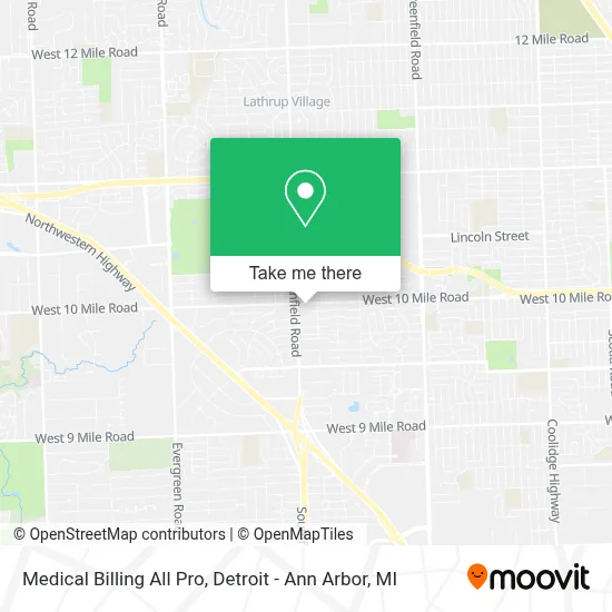 Medical Billing All Pro map