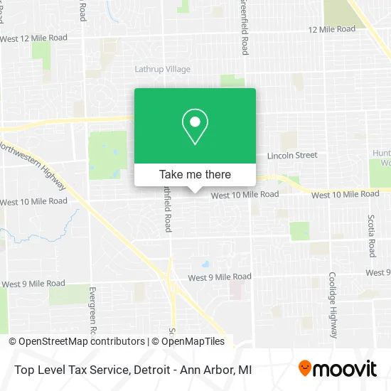 Top Level Tax Service map