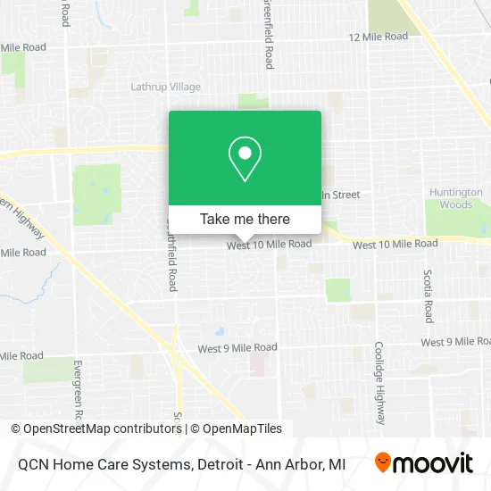 Mapa de QCN Home Care Systems