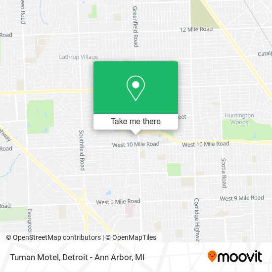 Tuman Motel map