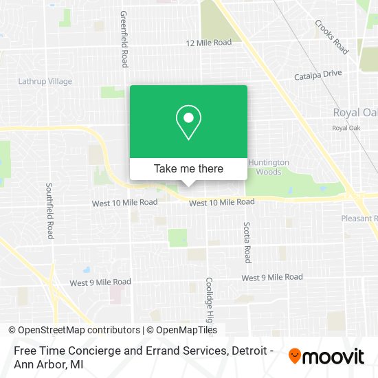Mapa de Free Time Concierge and Errand Services