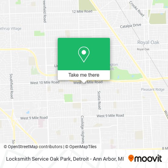 Mapa de Locksmith Service Oak Park