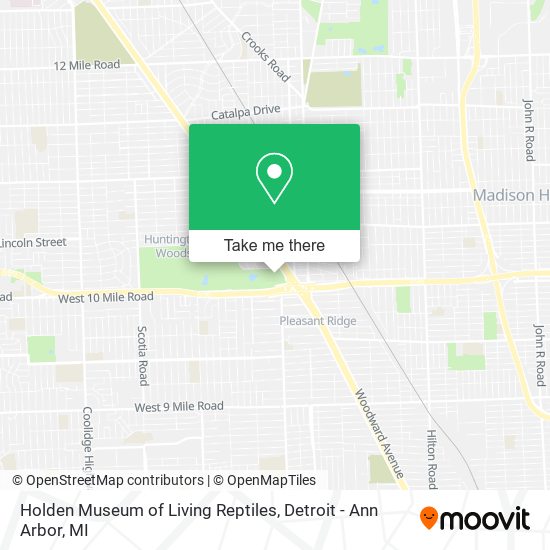 Mapa de Holden Museum of Living Reptiles
