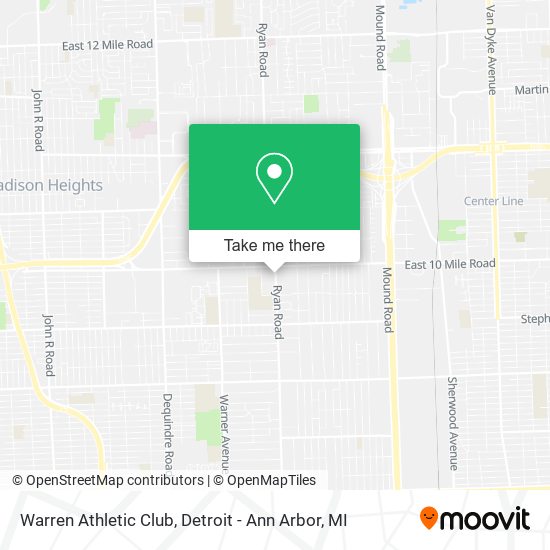 Warren Athletic Club map