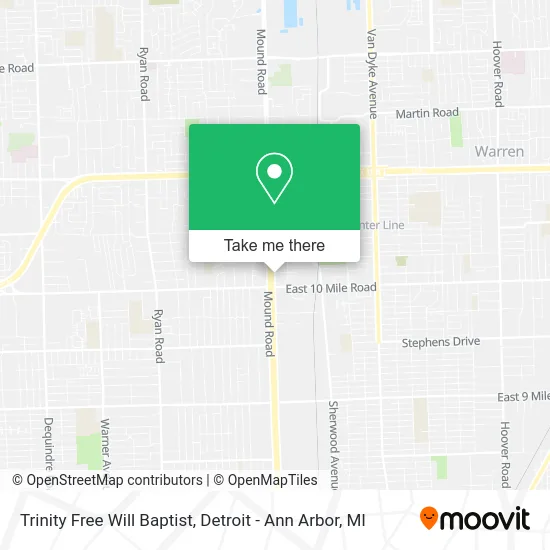 Trinity Free Will Baptist map