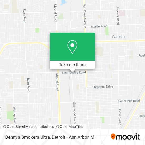 Mapa de Benny's Smokers Ultra