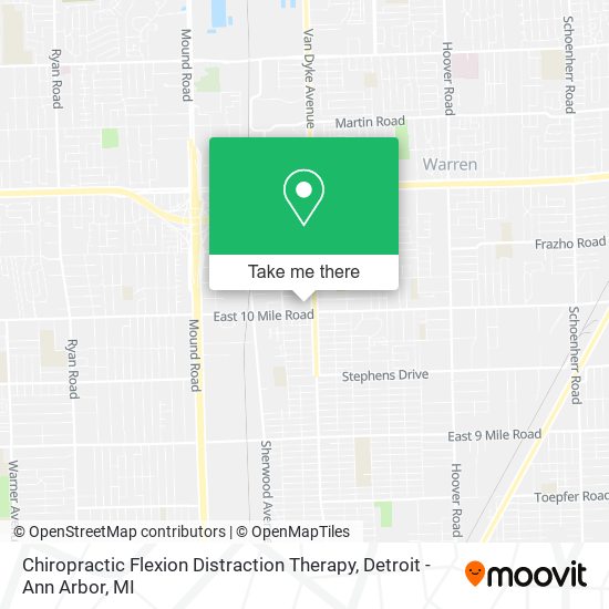 Chiropractic Flexion Distraction Therapy map