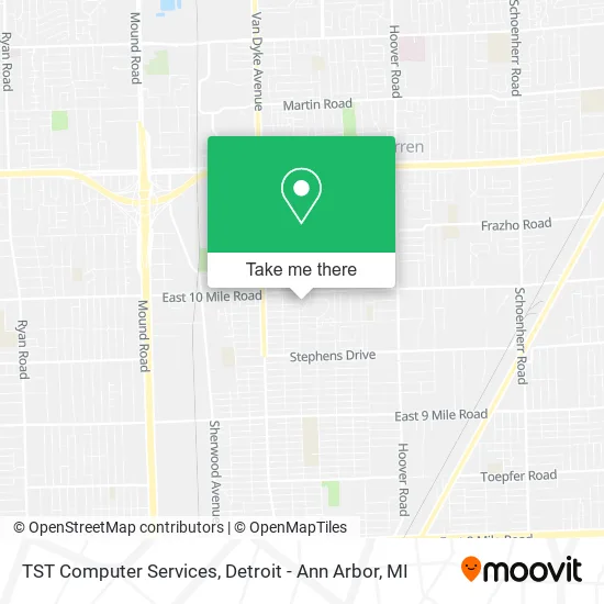 Mapa de TST Computer Services