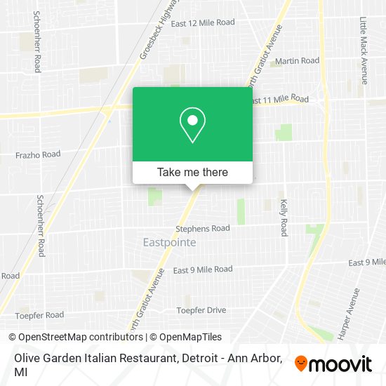 Olive Garden Italian Restaurant map