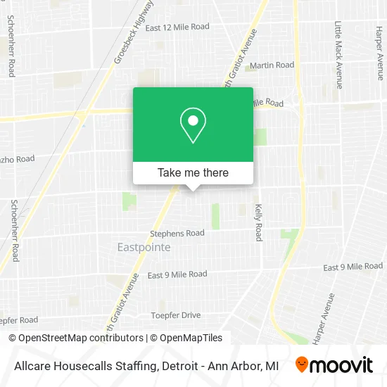 Mapa de Allcare Housecalls Staffing