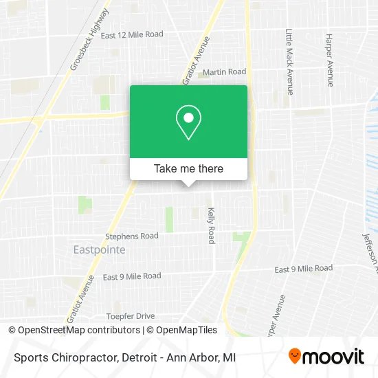 Sports Chiropractor map