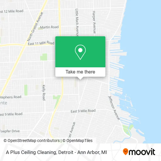 A Plus Ceiling Cleaning map