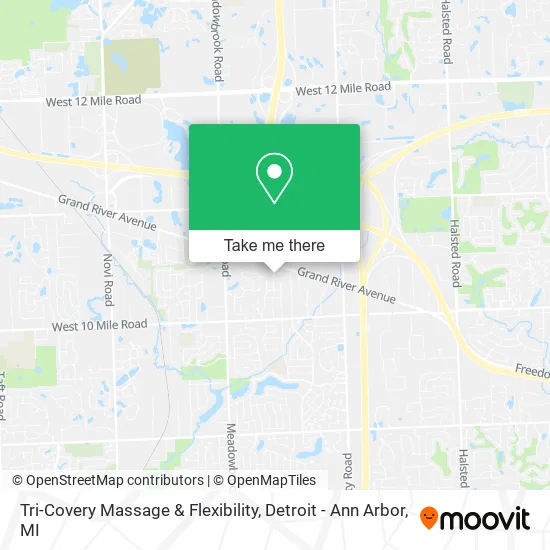 Tri-Covery Massage & Flexibility map