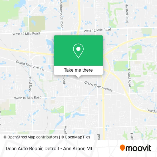 Mapa de Dean Auto Repair