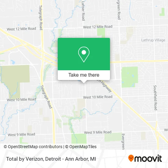 Mapa de Total by Verizon