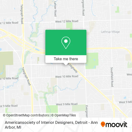 Americansociety of Interior Designers map