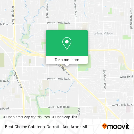 Mapa de Best Choice Cafeteria