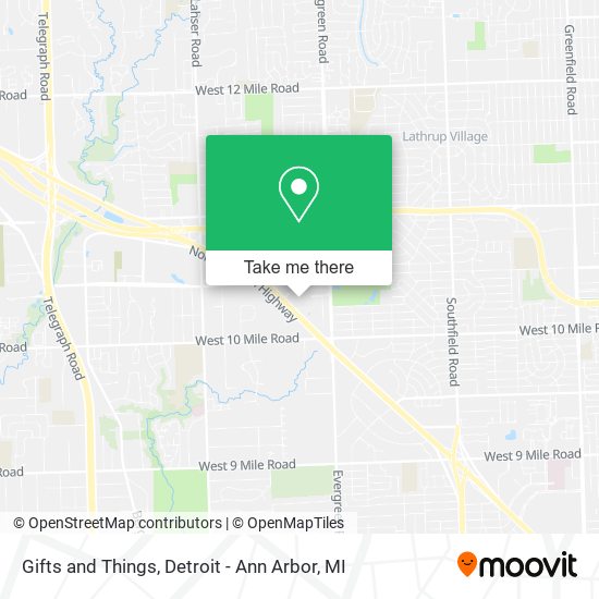 Mapa de Gifts and Things