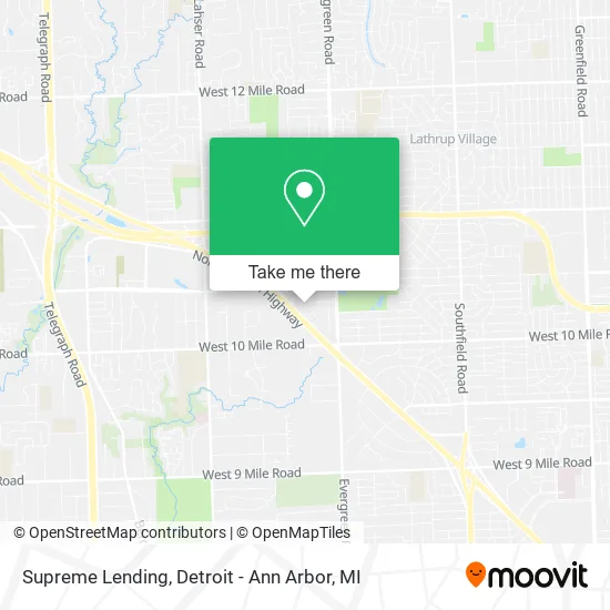 Mapa de Supreme Lending