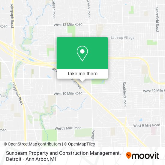 Mapa de Sunbeam Property and Construction Management