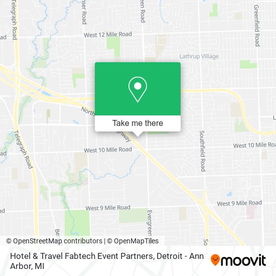 Hotel & Travel Fabtech Event Partners map
