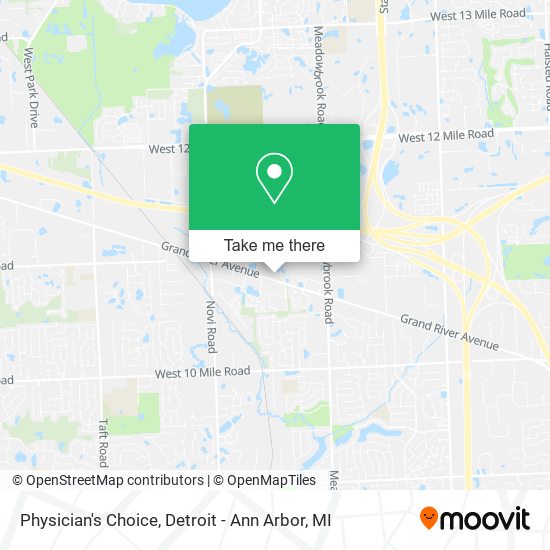 Mapa de Physician's Choice