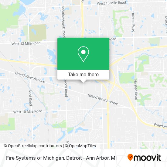 Mapa de Fire Systems of Michigan