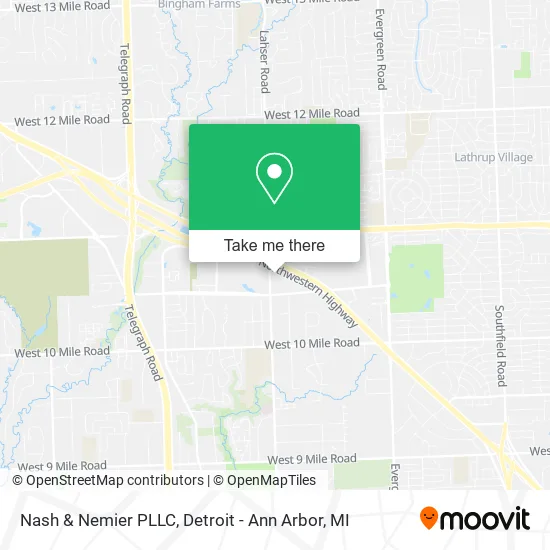 Mapa de Nash & Nemier PLLC