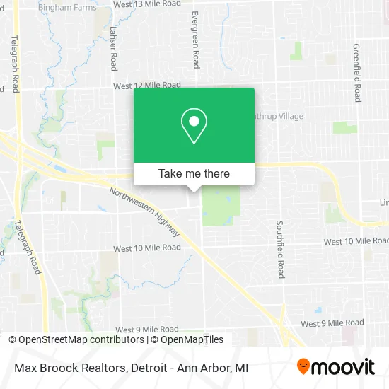 Max Broock Realtors map