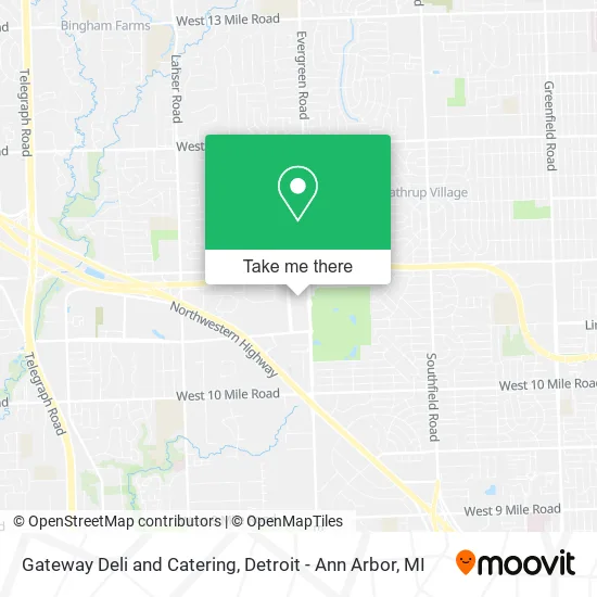 Gateway Deli and Catering map