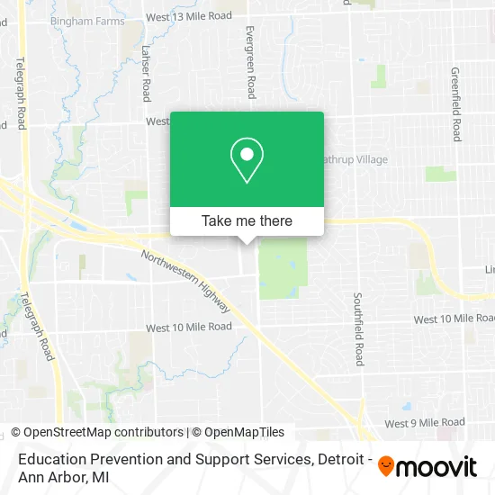 Education Prevention and Support Services map