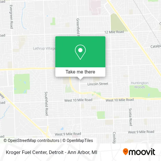 Kroger Fuel Center map