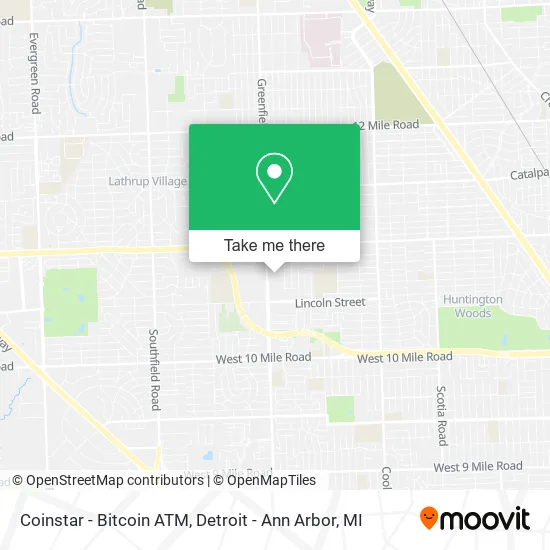 Coinstar - Bitcoin ATM map
