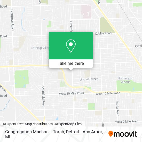 Congregation Machon L Torah map