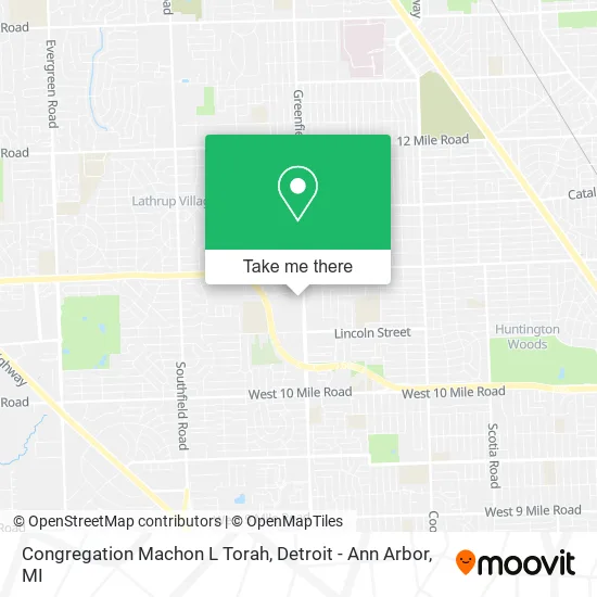 Congregation Machon L Torah map