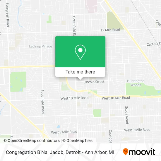 Congregation B'Nai Jacob map