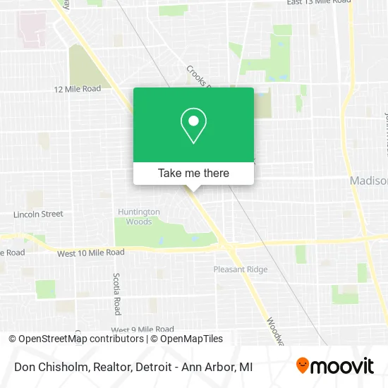 Don Chisholm, Realtor map