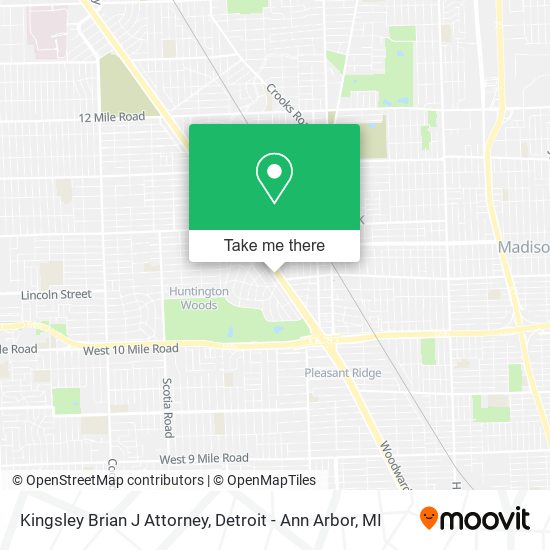 Kingsley Brian J Attorney map